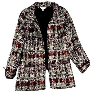 Christopher & Banks open face a-line blazer Sz P/L